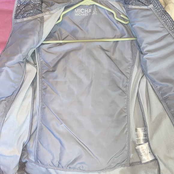 MICHAEL Michael Kors Quilted Duck Down Jacket Puffer Ladies Light Gray Size Med - Picture 13 of 13